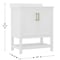 Flash Furniture Vega 30 Inch Vanity w/Sink Combo, Storage Cabinet w/Soft Close Doors and Open Shelf, White/Gold FS-VEGA30-WH-GLD-GG - alternate 6